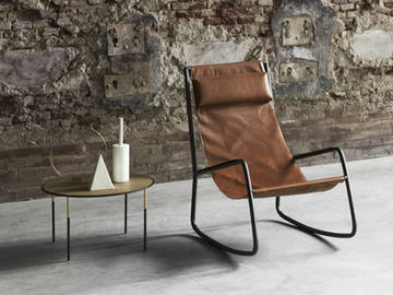 FLOW - Rocking leather armchair by Living Divani - view 2